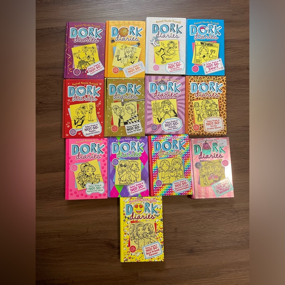 Dork diaries hardcover set. Includes books 2-14